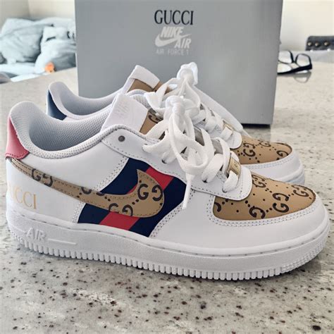 nike air force gucci custom|gucci air force 1 low gg.